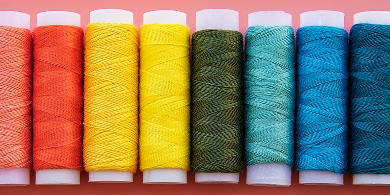 embroidery materials used for embroiding a logo